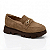 Sapato Feminino Mocassim (Loafer) Napa Veluna Castanho - 7409.102 - Imagem 1