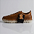 Tênis Casual Feminino Bottero em couro Burnish Caramelo/Off White - 374110 - Imagem 5