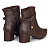 Bota Feminina Ramarim Cano Baixo Couro Bovino - Napa Fal/Stout - 2657102 - Imagem 7