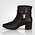 Bota Feminina Ramarim Cano Baixo Couro Bovino - Napa Fal/Stout - 2657102 - Imagem 4