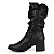 Bota Feminina Mississipi Cabedal Aranni Preto - J0831-0001 - Imagem 7