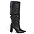 Bota Feminina Cano Longo slouchy em Couro Via Marte Preto - 063-023-01 - Imagem 1