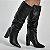 Bota Feminina Cano Longo slouchy em Couro Via Marte Preto - 063-023-01 - Imagem 7