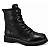 Bota Feminina Modelo Coturno em Couro Cravo e Canela Cor: Preto - 85653C_66 - Imagem 1