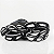 Tênis Unissex Jet Crazy Cor: Preto Branco - P362N - Imagem 4