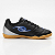 Tênis de Futsal Indoor Dalpont Iron Adulto - Preto / Prata / Azul - Imagem 1