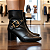 Bota Feminina Cano Curto Ramarim em Couro Fall/Preto - 2659103-0004 - Imagem 4