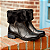 Bota Feminina Pegada Cano Médio em Couro Frontier Cor: Preto - 281495-03 - Imagem 3
