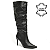 Bota Feminina em Couro Via Marte Preta - 345-009-01 - Imagem 2