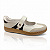 Tênis Casual Estilo Mary Jane Quiz Cabedal Camurção Niquel / Branco / Preto - 68-1739-67 - Imagem 5