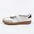 Tênis Casual Estilo Mary Jane Quiz Cabedal Camurção Niquel / Branco / Preto - 68-1739-67 - Imagem 2