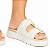 Chinelo Modare Cabedal Tela Fiorucci/MIlano Off White - 7200.104 - Imagem 6