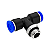 Tee PU Macho Central 8mm x 1/8 BSP - Imagem 1