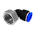 Cotovelo Fêmea PU 12mm x 1/2 BSP - Imagem 1