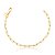 Pulseira com Elos Retangulares Lisos Banhada a Ouro 18K - Imagem 1