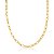 Choker com Elos Ovais Lisos Banhados a Ouro 18k - Imagem 1