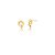 Brinco Curvo Liso com Ponto de Luz Banhado a Ouro 18k - Imagem 1
