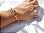 Pulseira com Elos Ovais Lisos com Fecho T Banhado a Ouro 18k - Imagem 2
