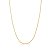 Corrente Laminada Lisa Banhada a Ouro 18k - 80cm - Imagem 1