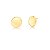 Brinco Redondo Liso Banhado a Ouro 18k - Imagem 1