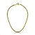 Choker em Malha Laminada Lisa 4mm Banhada a Ouro 18k - Imagem 1
