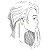 Brinco Ear Hook Quarto Fileiras Branco Banhado a Ouro - Imagem 2