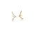 Brinco Ear Cuff Cravejado de Zircônias Banhado a Ouro - Imagem 1