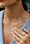 Choker Delicada de Bolinha Folheada a Ouro - Imagem 1