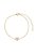 Pulseira com Cristal em formato de Coração Folheado a Ouro - Imagem 1