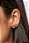 Brinco Ear Cuff 3 Meias Bolas Lisas banhado a ouro 18k - Imagem 3