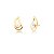 Brinco Ear Cuff de Gota Vazado com Pérola Shell Banhado a Ouro - Imagem 1