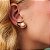 Brinco Ear Cuff de Gota Vazado com Pérola Shell Banhado a Ouro - Imagem 2