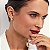 Conjunto Brinco e Colar Gota Acetinado Banhado a Ouro - Imagem 1