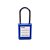 Cadeado LOTO de Bloqueio 38mm Haste Cromada Tagout - Azul - Imagem 3