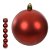 Bola Fosca Tubo Vermelho 8cm C/6 Und - Imagem 1