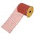 Fita Aramada Tela c/Glitter c/Costura Vermelha 10cm x 9,14m - Imagem 1