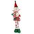 Boneco Elfo Natal em Pé Tecido Vermelho Branco 60cm - Imagem 1