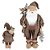 Papai Noel Natal em Pé Marrom 60cm - Imagem 1