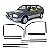 Kit completo Par Borracha de Quebra-vento Original VW + Kit Canaletas e Pestanas no Padrão Original - Imagem 2