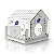 MIAUVILLE PARA COLORIR – Casa de Papelão para Gatos - Imagem 1