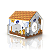 MIAUVILLE COLORIDA – Casa de Papelão para Gatos - Imagem 1