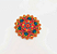 Incensário Flor de Mandala Lótus Amarela/Azul/Vermelho Resina - Resina - Imagem 1