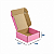 Caixa de Papelão Rosa Pequena - 15 x 15 x 6 - Imagem 3