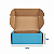 Caixa de Papelão Azul Pequena - 15 x 15 x 6 - Imagem 3