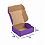 Caixa de Papelão Violeta Pequena - 15 x 15 x 6 - Imagem 2
