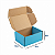 Caixa de Papelão Azul Pequena - 16 x 12 x 8 - Imagem 3