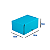 Caixa de Papelão Azul Pequena - 16 x 12 x 8 - Imagem 1