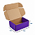 Caixa de Papelão Violeta Pequena - 16 x 12 x 8 - Imagem 3