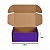 Caixa de Papelão Violeta Pequena - 16 x 12 x 8 - Imagem 4