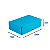 Caixa de Papelão Azul Média - 23 x 15 x 7 - Imagem 1